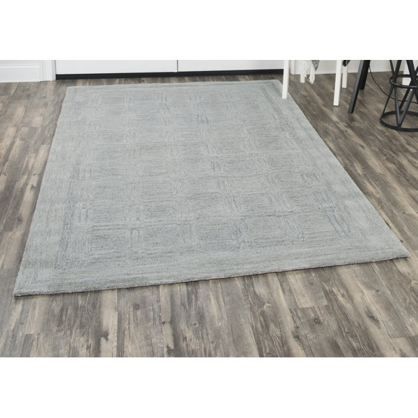 Red Barrel Studio® Phan HandTufted Wool Gray Area Rug & Reviews Wayfair